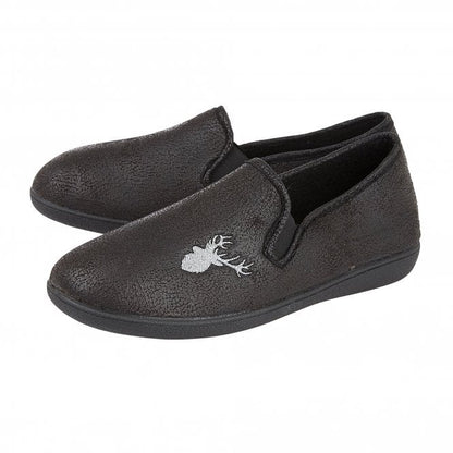  Black Claude Full Shoe Slippers | Lotus