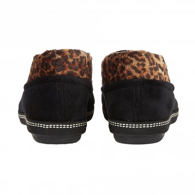  Black Eliza Textile Slippers | Lotus