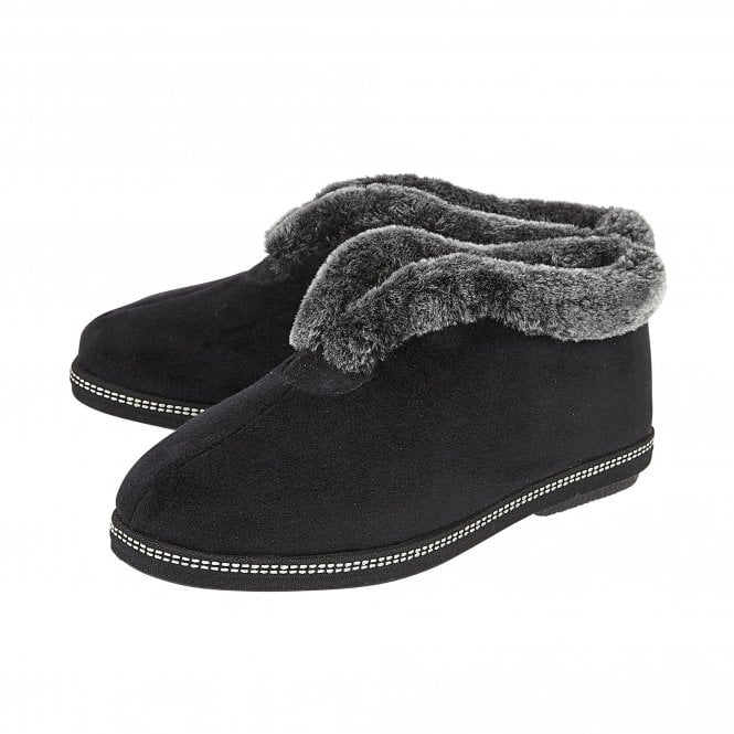  Black Grace Textile Slippers | Lotus