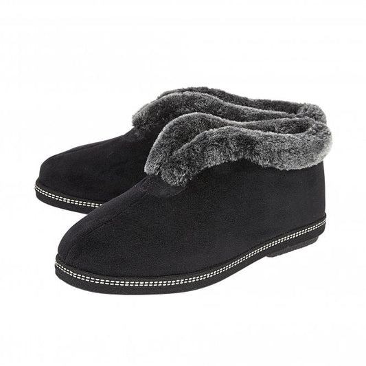  Black Grace Textile Slippers | Lotus