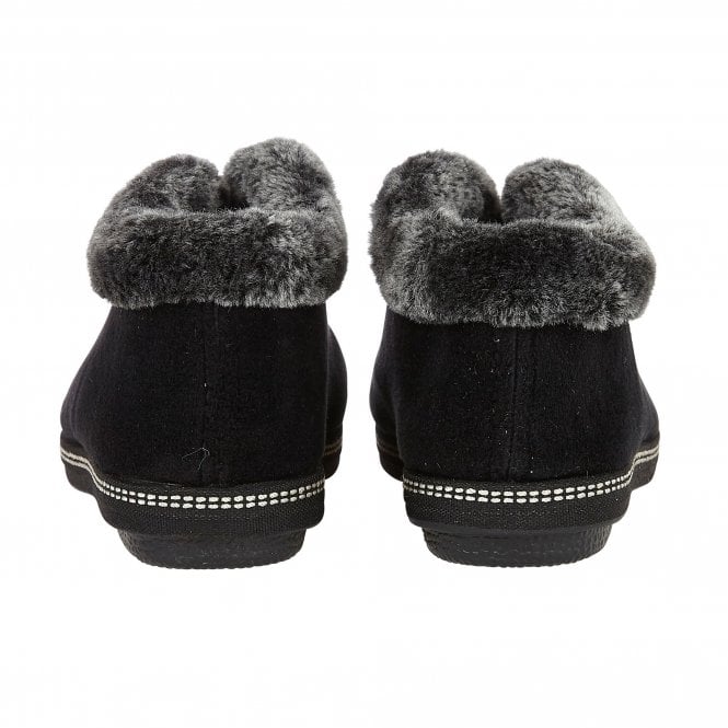  Black Grace Textile Slippers | Lotus