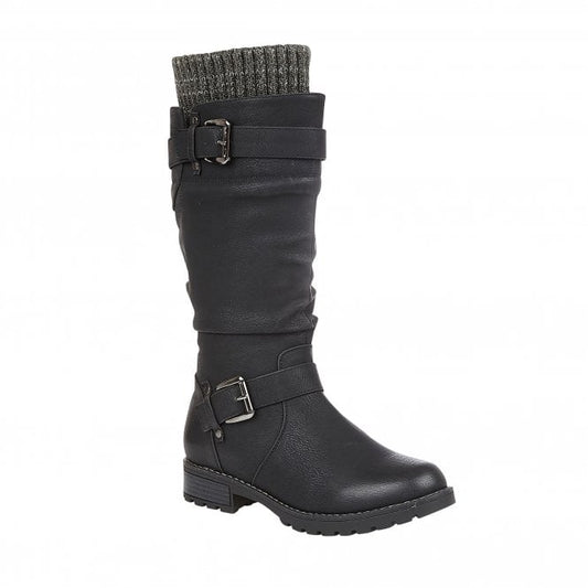  Black Juniper Knee High Boots | Lotus