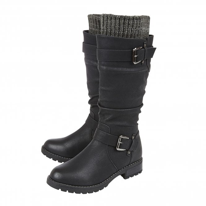  Black Juniper Knee High Boots | Lotus