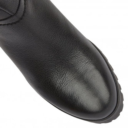  Black Leather Suzy Ankle Boots | Stressless By Lotus