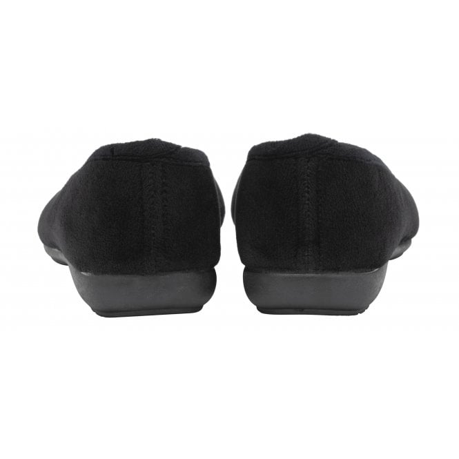  Black Lois Ballerina Slippers | Lotus