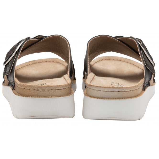  Black Marta Mule Sandals | Lotus