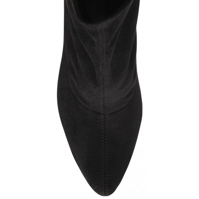  Black-Stretch Microfibre Camilla Ankle Boots | Lotus