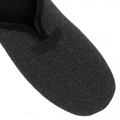  Black Textile Albert Slippers | Lotus