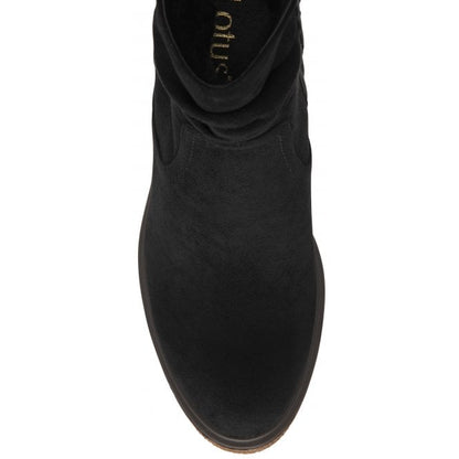  Black Textile Danica Heeled Ankle Boots | Lotus