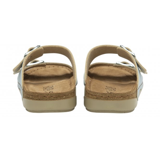  Blue Cortona Open-Toe Mule Sandals | Lotus