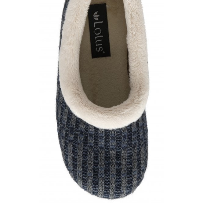  Blue Dolores Full Shoe Slippers | Lotus