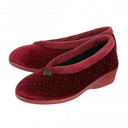  Bordo Beverley Velour Slippers | Lotus
