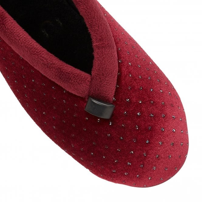  Bordo Beverley Velour Slippers | Lotus