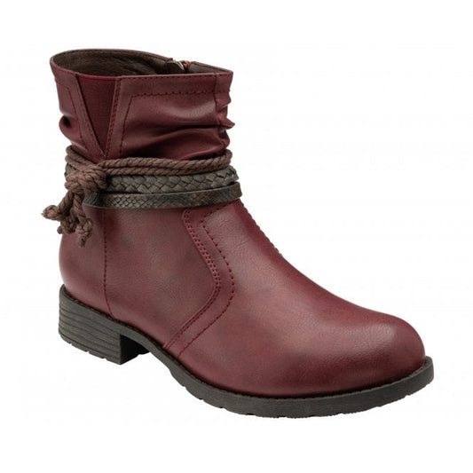  Bordo Dana Zip-Up Ankle Boots | Lotus