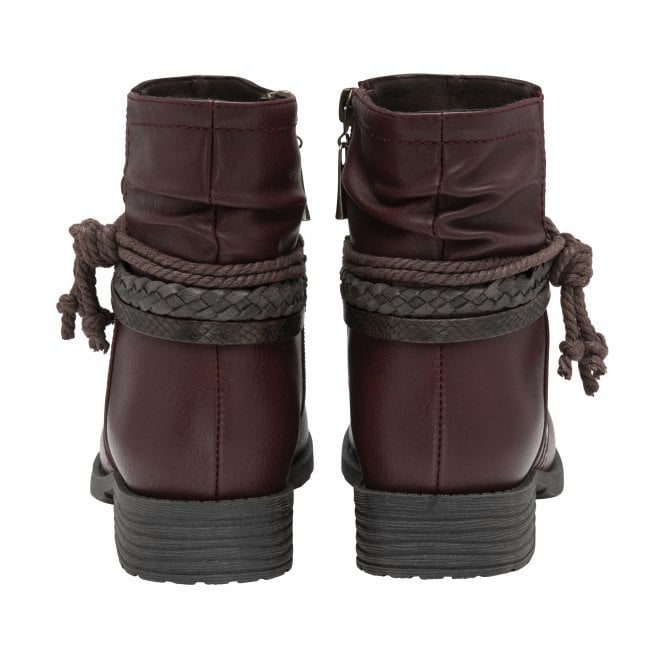  Bordo Dana Zip-Up Ankle Boots | Lotus
