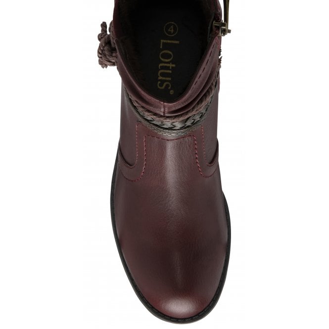  Bordo Dana Zip-Up Ankle Boots | Lotus
