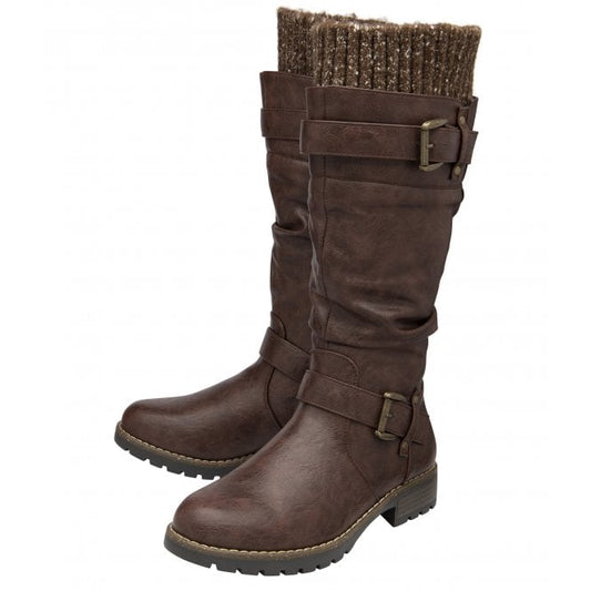  Brown Juniper Knee High Boots | Lotus