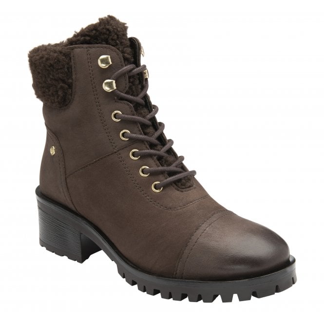  Brown Leather Juliet Ankle Boots | Lotus