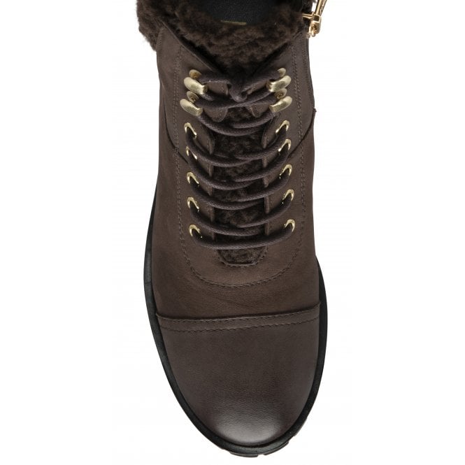  Brown Leather Juliet Ankle Boots | Lotus