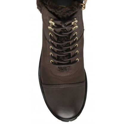  Brown Leather Juliet Ankle Boots | Lotus