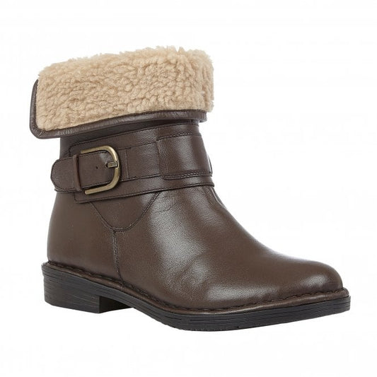  Brown Leather Matterhorn Ankle Boots | Lotus