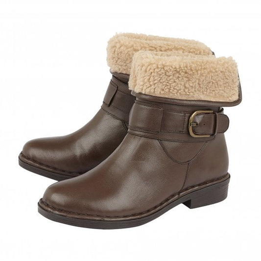  Brown Leather Matterhorn Ankle Boots | Lotus