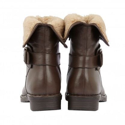  Brown Leather Matterhorn Ankle Boots | Lotus