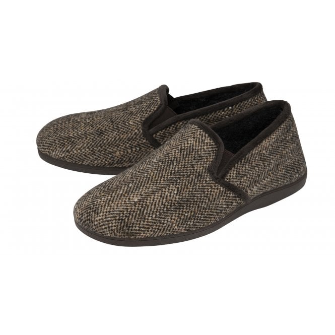  Brown Stanley Full Shoe Slippers | Lotus 