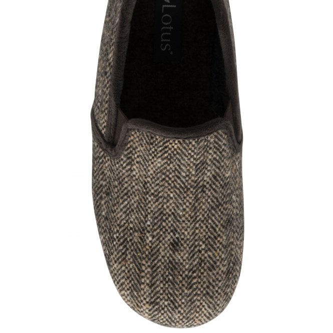 Brown Stanley Full Shoe Slippers | Lotus 
