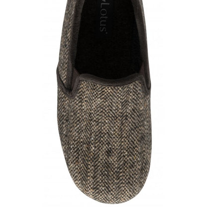  Brown Stanley Full Shoe Slippers | Lotus 