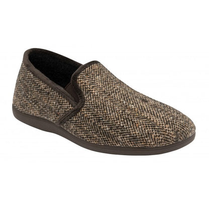 Brown Stanley Full Shoe Slippers | Lotus 