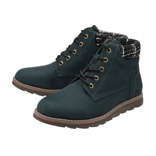  Green Textile Cedar Ankle Boots | Lotus
