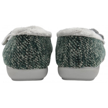  Green Textile Shauna Ballerina Slippers | Lotus