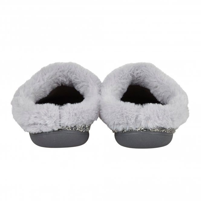  Grey Ada Textile Slippers | Lotus