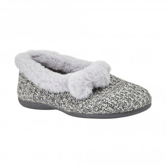  Grey Alice Textile Slippers | Lotus