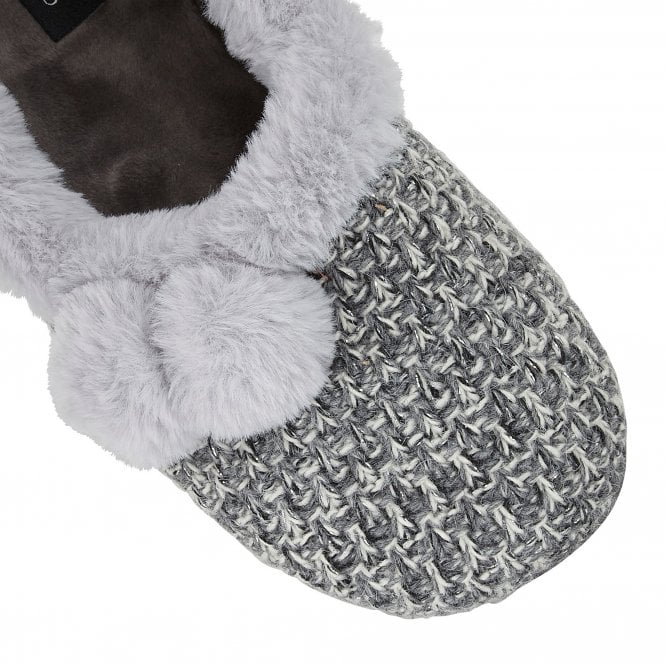  Grey Alice Textile Slippers | Lotus