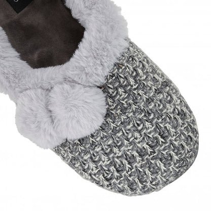  Grey Alice Textile Slippers | Lotus