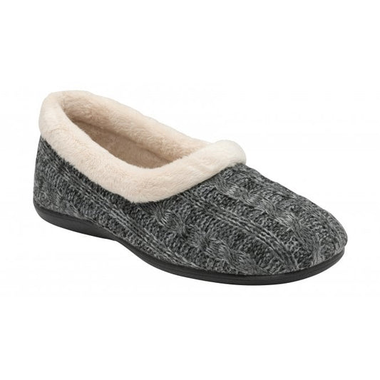  Grey Dolores Full Shoe Slippers | Lotus