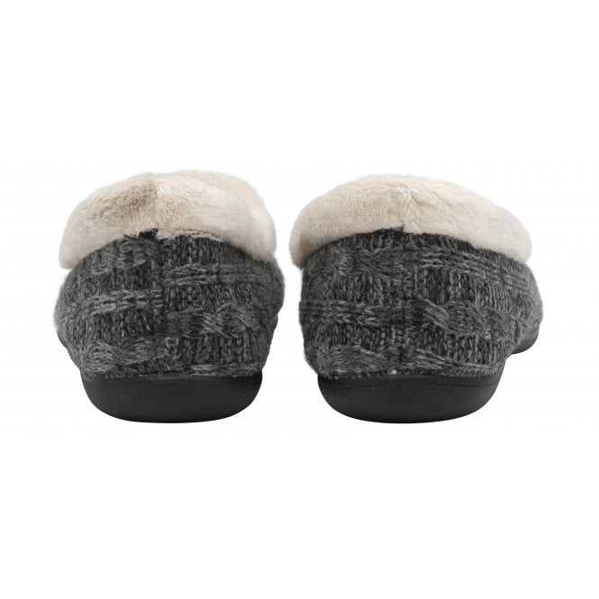  Grey Dolores Full Shoe Slippers | Lotus