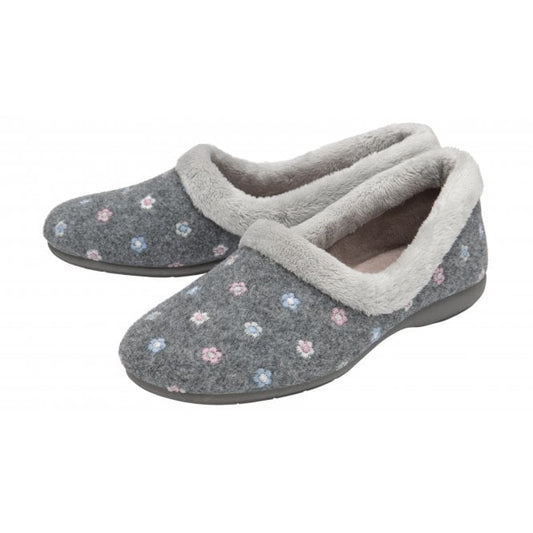  Grey Kylie Full Shoe Slippers | Lotus