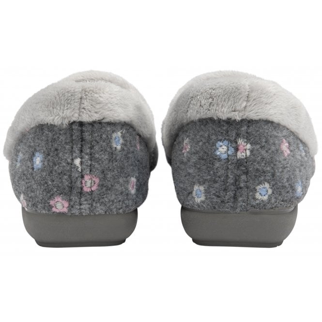  Grey Kylie Full Shoe Slippers | Lotus