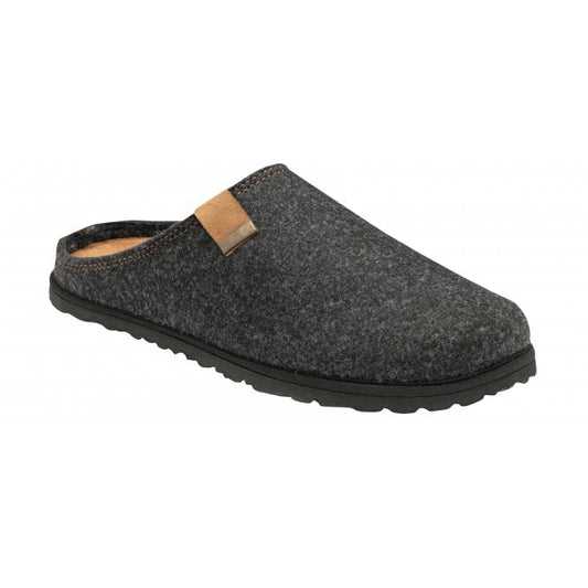  Grey Textile Sidney Mule Slippers | Lotus