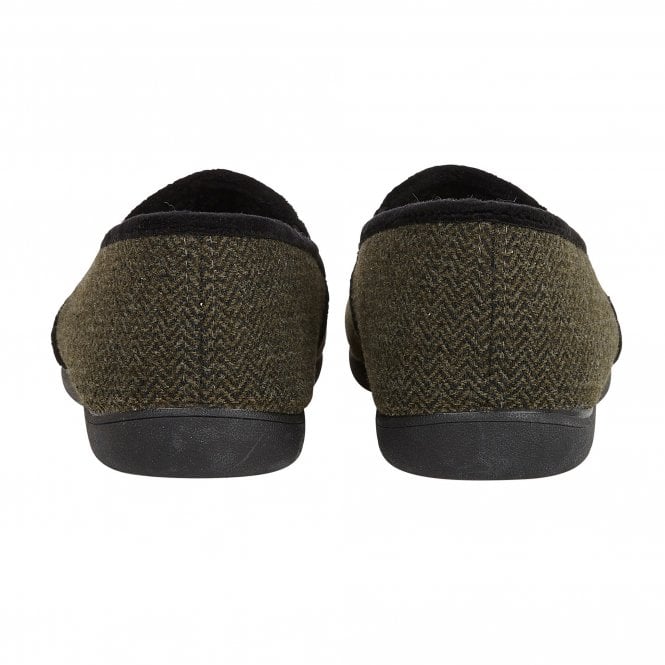  Khaki Clive Textile Slippers | Lotus