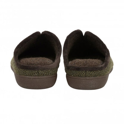  Khaki Textile Albert Slippers | Lotus