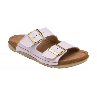  Lilac Cortona Open-Toe Mule Sandals | Lotus