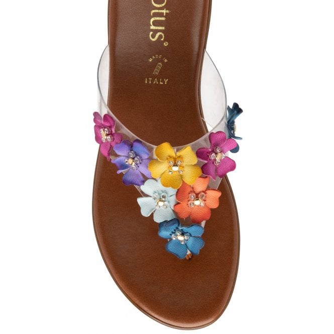  Multi-Bright Brittany Toe-Post Sandals | Lotus