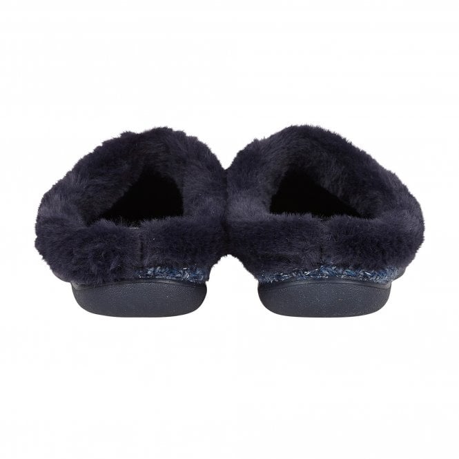  Navy Ada Textile Slippers | Lotus