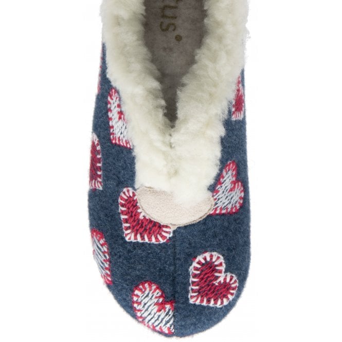  Navy Bernie Textile Slippers | Lotus