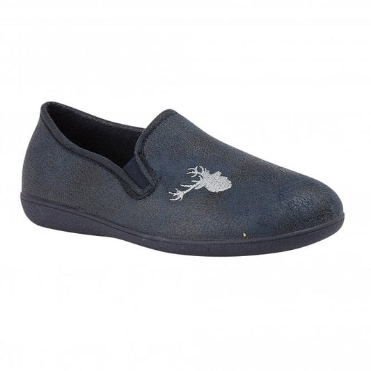  Navy Claude Full Shoe Slippers | Lotus