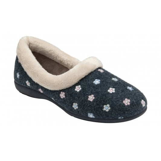  Navy Kylie Full Shoe Slippers | Lotus